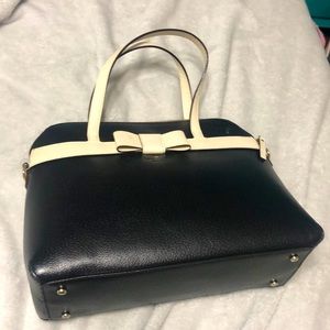Black and white Kate Spade purse